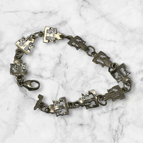 6.75” Sterling Silver ATM Aggie Texas A&M University Link Bracelet - Picture 4 of 4